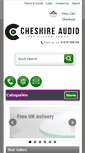 Mobile Screenshot of cheshireaudio.co.uk